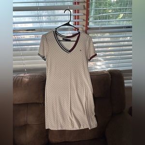 Medium-Large White Polka-dot Tommy Hilfiger Dress